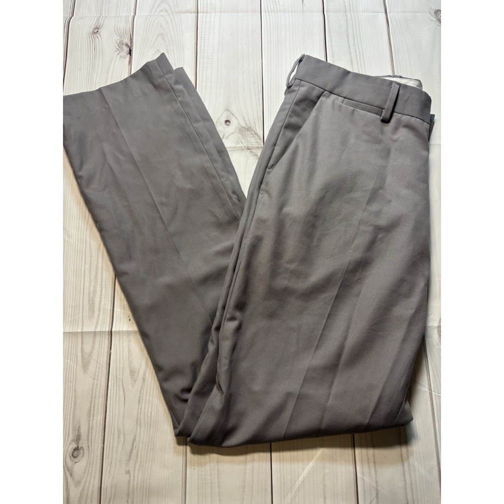 Boltini Men's Grey Dress Pants 32S/32 Extra Fine Superstars